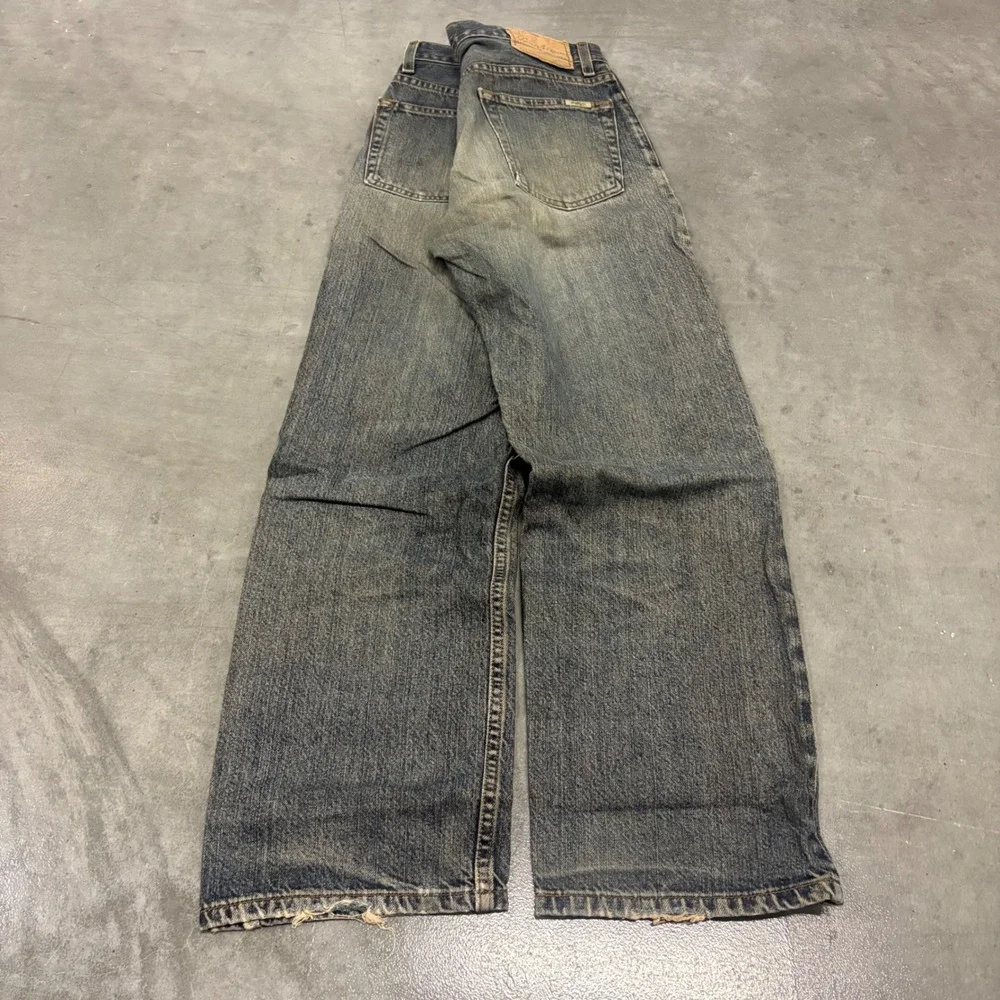Vintage Y2K/2000s Levis Mens Straight Fit Distressed Blue Jeans waist 29